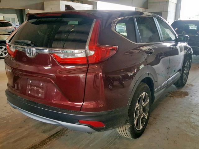 7FARW1H86JE054416 - 2018 HONDA CR-V EXL BURGUNDY photo 4