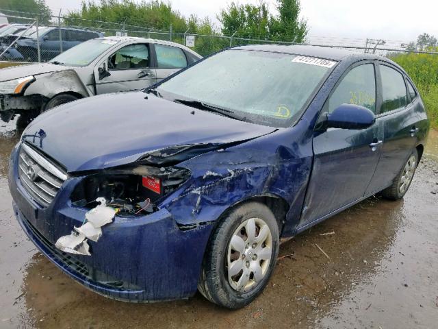 KMHDU45DX8U325411 - 2008 HYUNDAI ELANTRA GL BLUE photo 2