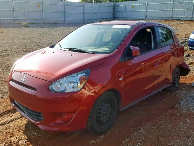 ML32A3HJ4FH049879 - 2015 MITSUBISHI MIRAGE DE MAROON photo 2