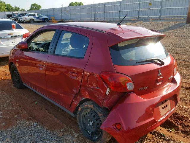 ML32A3HJ4FH049879 - 2015 MITSUBISHI MIRAGE DE MAROON photo 3