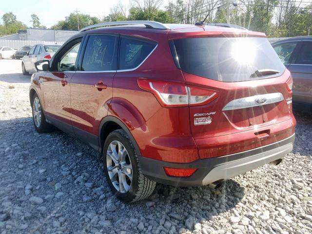 1FMCU0J9XEUA91563 - 2014 FORD ESCAPE TIT RED photo 3