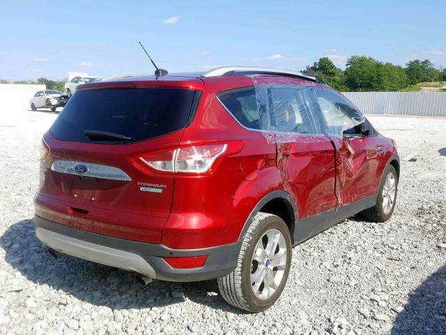 1FMCU0J9XEUA91563 - 2014 FORD ESCAPE TIT RED photo 4