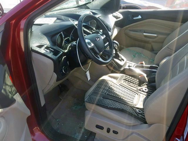 1FMCU0J9XEUA91563 - 2014 FORD ESCAPE TIT RED photo 5