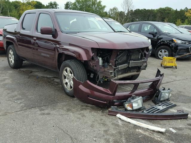 2HJYK16538H509587 - 2008 HONDA RIDGELINE BURGUNDY photo 1