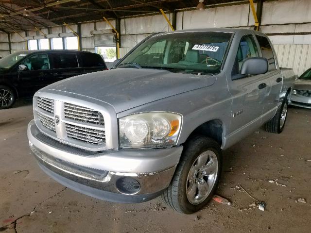 1D7HU18N78S591673 - 2008 DODGE RAM 1500 S GRAY photo 2