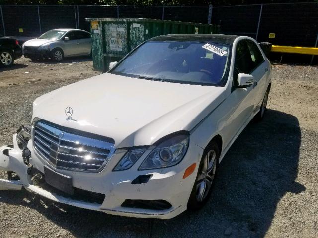 WDDHF8HB5AA094514 - 2010 MERCEDES-BENZ E 350 4MAT WHITE photo 2