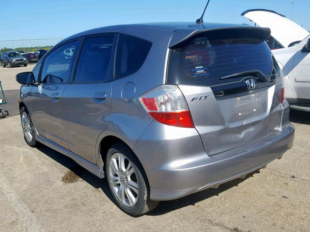 JHMGE8H46AS019761 - 2010 HONDA FIT SPORT GRAY photo 3