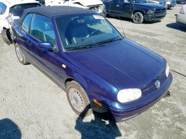 3VWCC21V9YM802434 - 2000 VOLKSWAGEN CABRIO GL BLUE photo 1