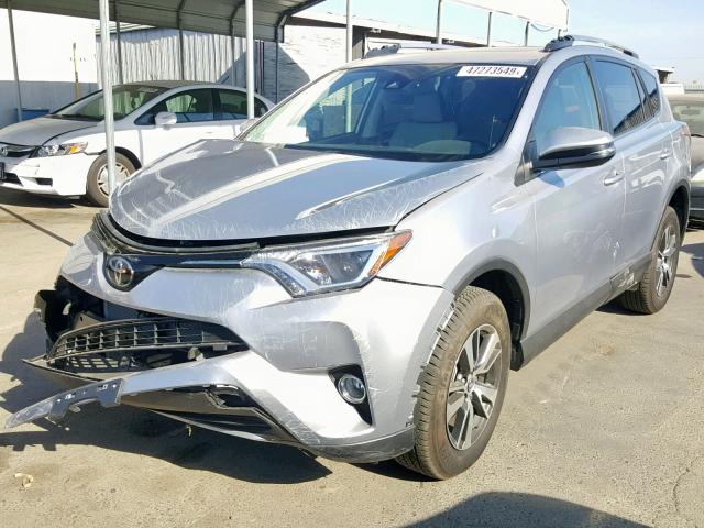 JTMWFREV3JD112464 - 2018 TOYOTA RAV4 ADVEN SILVER photo 2