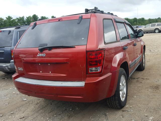 1J4GR48K36C286980 - 2006 JEEP GRAND CHER RED photo 4