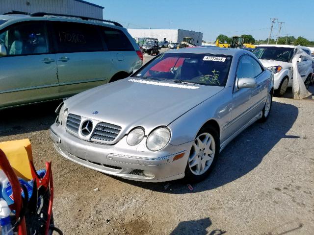 WDBPJ75J4YA002263 - 2000 MERCEDES-BENZ CL 500 SILVER photo 2