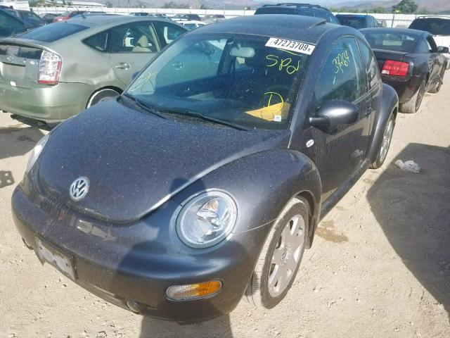 3VWDD21C03M407065 - 2003 VOLKSWAGEN NEW BEETLE გრაფიტი ფოტო 2