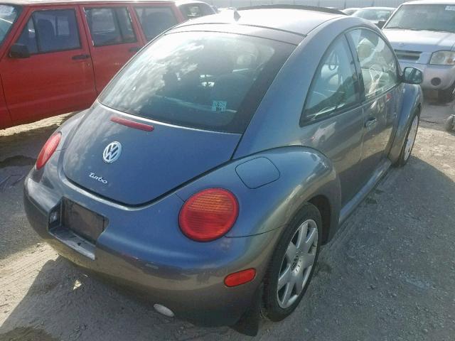 3VWDD21C03M407065 - 2003 VOLKSWAGEN NEW BEETLE გრაფიტი ფოტო 4