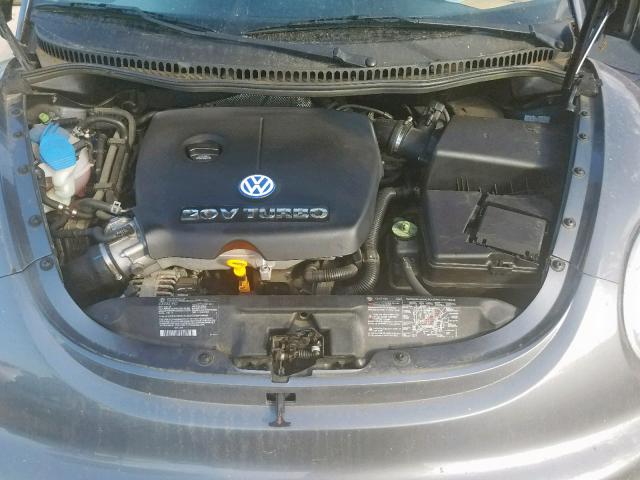 3VWDD21C03M407065 - 2003 VOLKSWAGEN NEW BEETLE გრაფიტი ფოტო 7