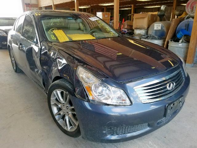 JNKCV61E59M013794 - 2009 INFINITI G37 BASE BLUE photo 1