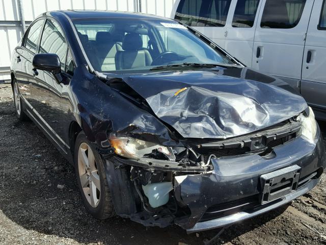 2HGFA16928H342139 - 2008 HONDA CIVIC EXL BLACK photo 1