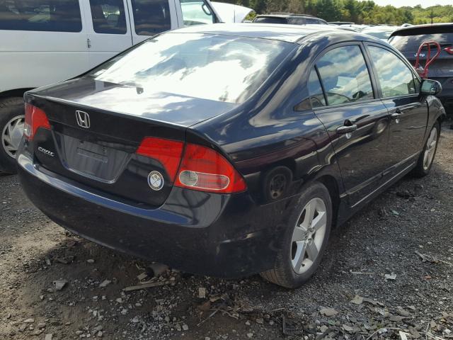 2HGFA16928H342139 - 2008 HONDA CIVIC EXL BLACK photo 4