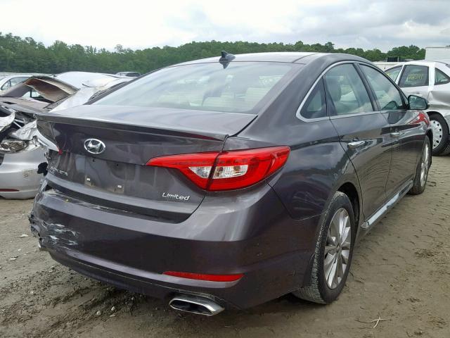 5NPE34AF3FH175992 - 2015 HYUNDAI SONATA SPO BROWN photo 4