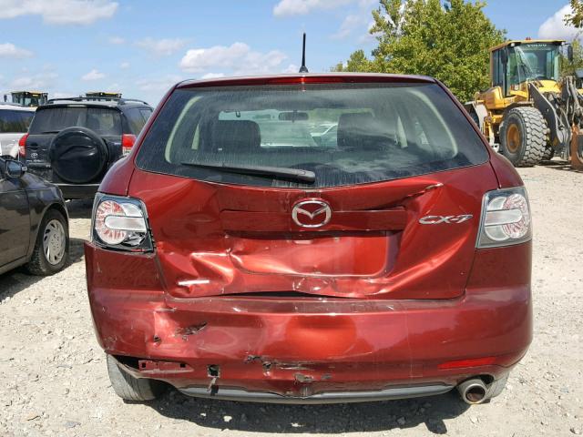 JM3ER2A55B0359467 - 2011 MAZDA CX-7 MAROON photo 9