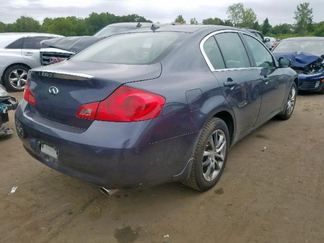 JNKCV61F29M353428 - 2009 INFINITI G37 BLUE photo 4