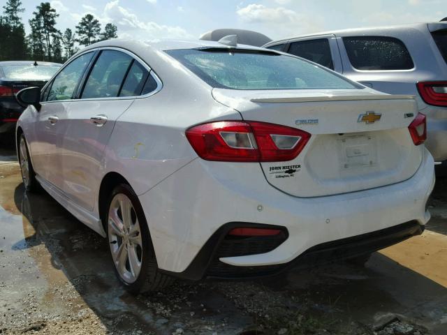 1G1BF5SM4H7199246 - 2017 CHEVROLET CRUZE PREM WHITE photo 3