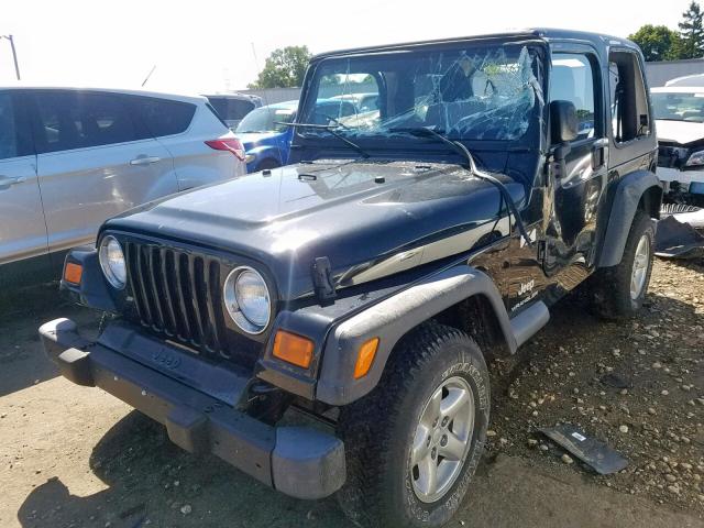 1J4FA39S63P351546 - 2003 JEEP WRANGLER C BLACK photo 2