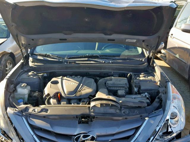 5NPEB4AC2CH484597 - 2012 HYUNDAI SONATA GLS GRAY photo 7