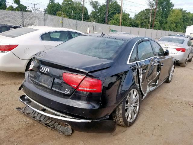 WAURMAFD1EN001077 - 2014 AUDI A8 L TDI BLACK photo 4