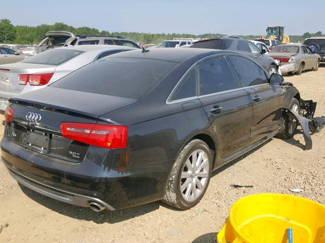 WAUBGAFC0CN005845 - 2012 AUDI A6 BLACK photo 4