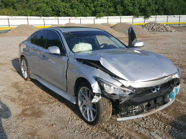 JN1BV7AR5EM690458 - 2014 INFINITI Q50 BASE SILVER photo 1