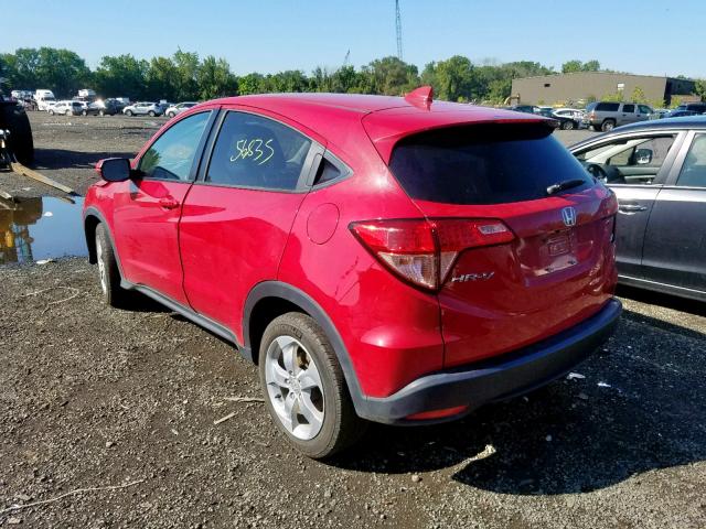 3CZRU6H57GM733453 - 2016 HONDA HR-V EX RED photo 3