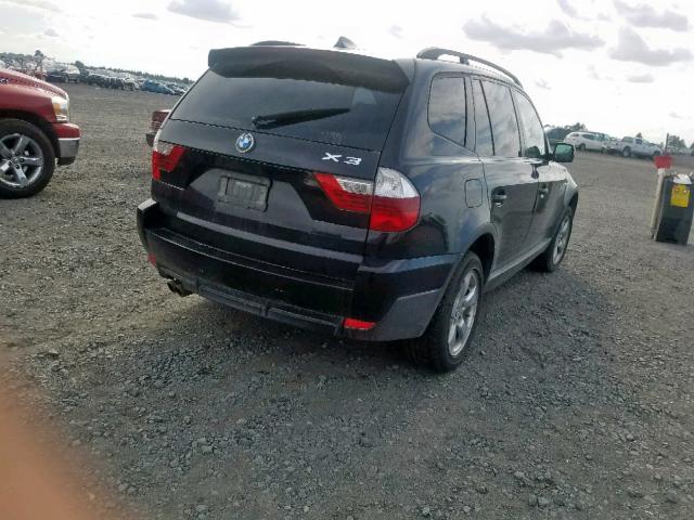 WBXPC93418WJ21981 - 2008 BMW X3 3.0SI BLACK photo 4