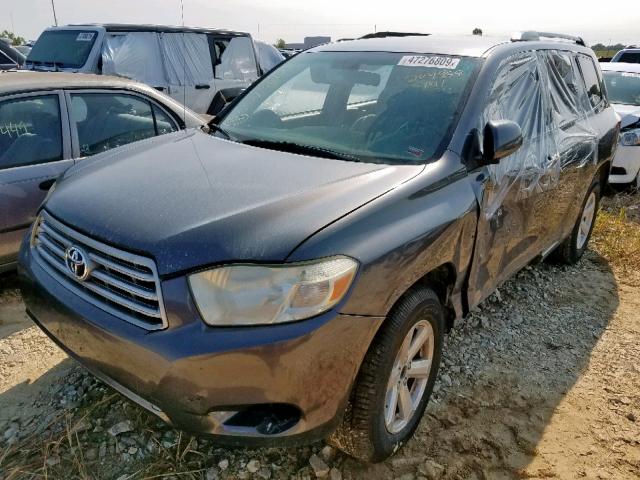 JTEES41A982043746 - 2008 TOYOTA HIGHLANDER GRAY photo 2