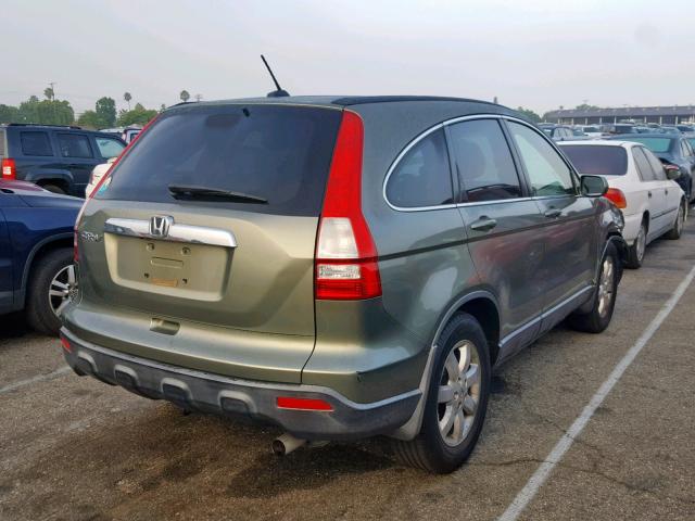 JHLRE38748C015769 - 2008 HONDA CR-V EXL GREEN photo 4