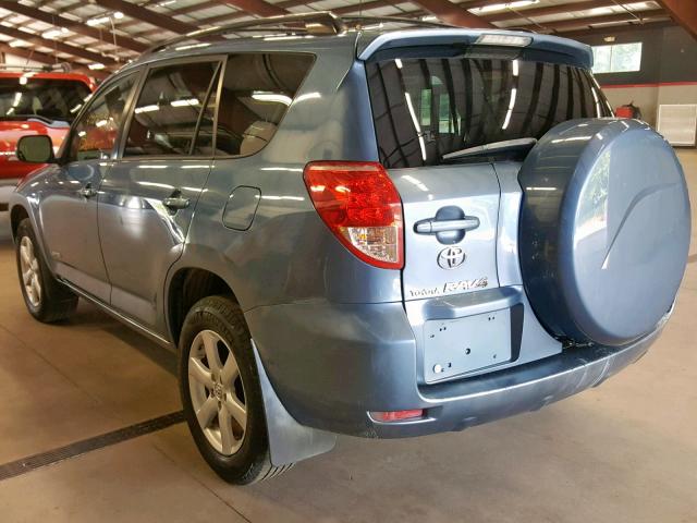 JTMBD31V775071654 - 2007 TOYOTA RAV4 LIMIT BLUE photo 3