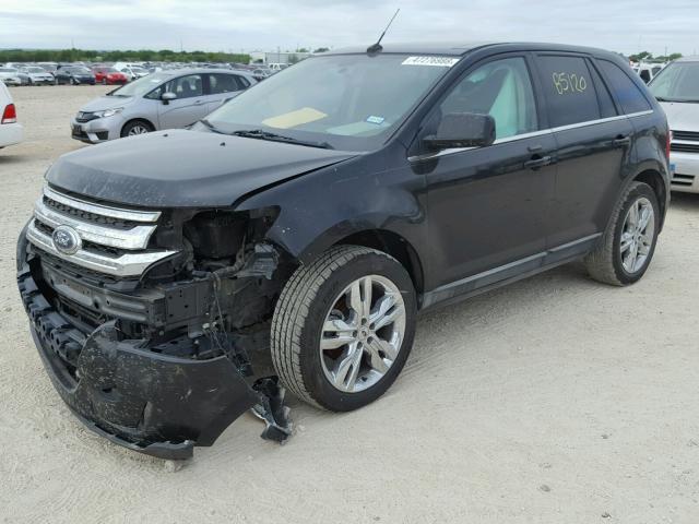 2FMDK3KC9BBA47187 - 2011 FORD EDGE LIMIT BLACK photo 2