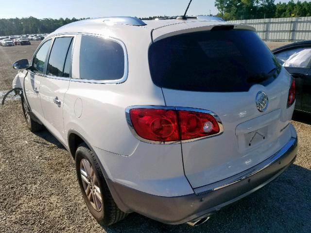 5GAKRBED5CJ369328 - 2012 BUICK ENCLAVE WHITE photo 3