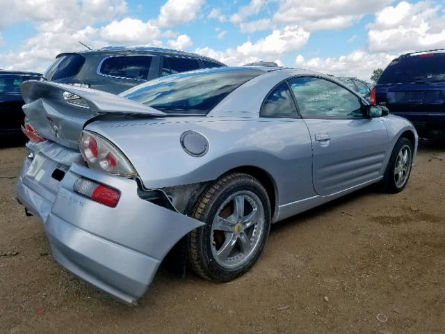 4A3AC44G71E035727 - 2001 MITSUBISHI ECLIPSE GS SILVER photo 4