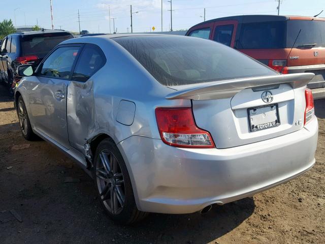 JTKJF5C71D3057331 - 2013 TOYOTA SCION TC 银色 照片 3
