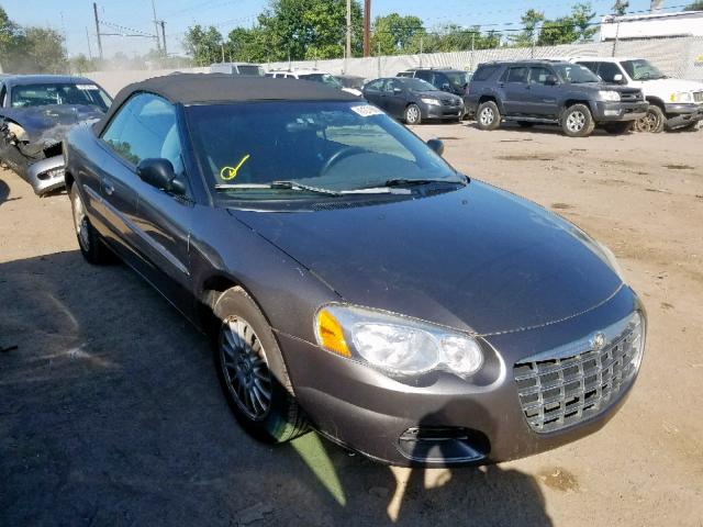 1C3EL45R34N162407 - 2004 CHRYSLER SEBRING LX GRAY photo 1