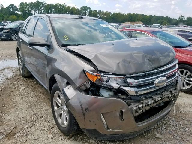 2FMDK3JC3DBE17991 - 2013 FORD EDGE SEL GRAY photo 1