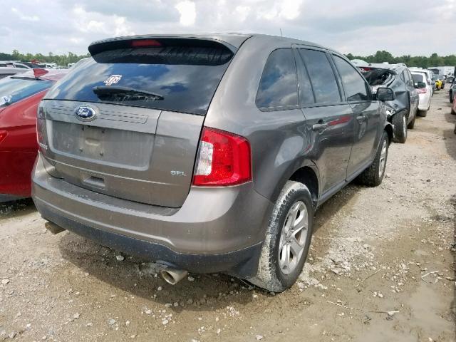 2FMDK3JC3DBE17991 - 2013 FORD EDGE SEL GRAY photo 4