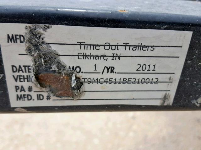 1T9MC4511BE210012 - 2011 TIME TRAILER SILVER photo 10