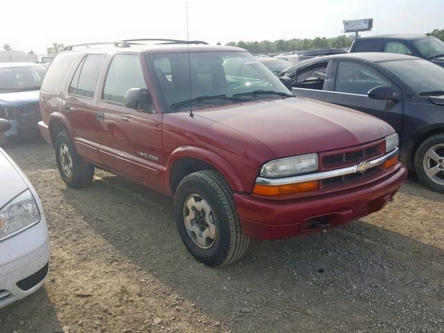 1GNDT13X04K124004 - 2004 CHEVROLET BLAZER RED photo 1