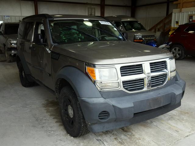 1D8GT28KX7W624825 - 2007 DODGE NITRO SXT GRAY photo 1