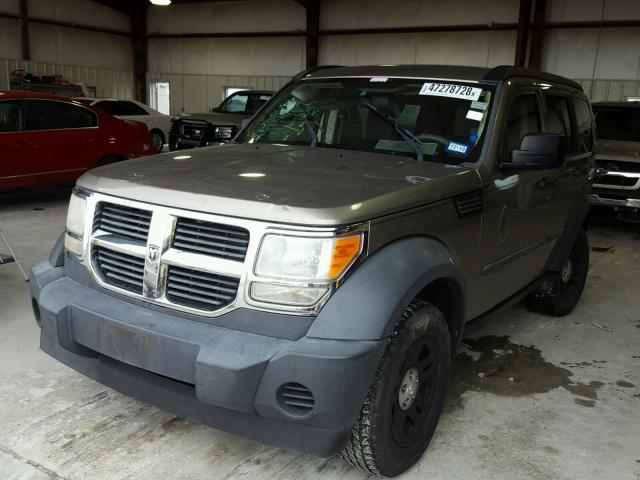 1D8GT28KX7W624825 - 2007 DODGE NITRO SXT GRAY photo 2