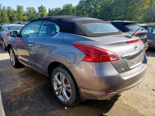 JN8AZ1FY1BW000736 - 2011 NISSAN MURANO CRO GRAY photo 3