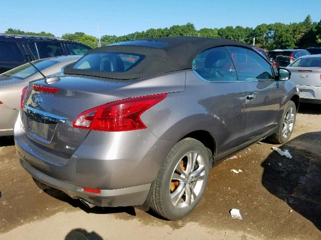 JN8AZ1FY1BW000736 - 2011 NISSAN MURANO CRO GRAY photo 4