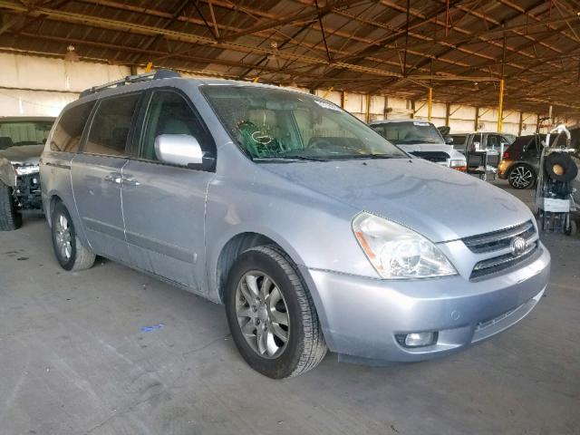 KNDMB233176190038 - 2007 KIA SEDONA EX SILVER photo 1