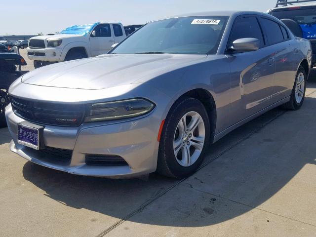 2C3CDXBG0JH114490 - 2018 DODGE CHARGER SX GRAY photo 2